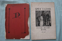 1911-1925 PATTERSON, NJ HIGH SCHOOL - SPECTATOR MAGAZINES - LOT OF 8 - K 3349