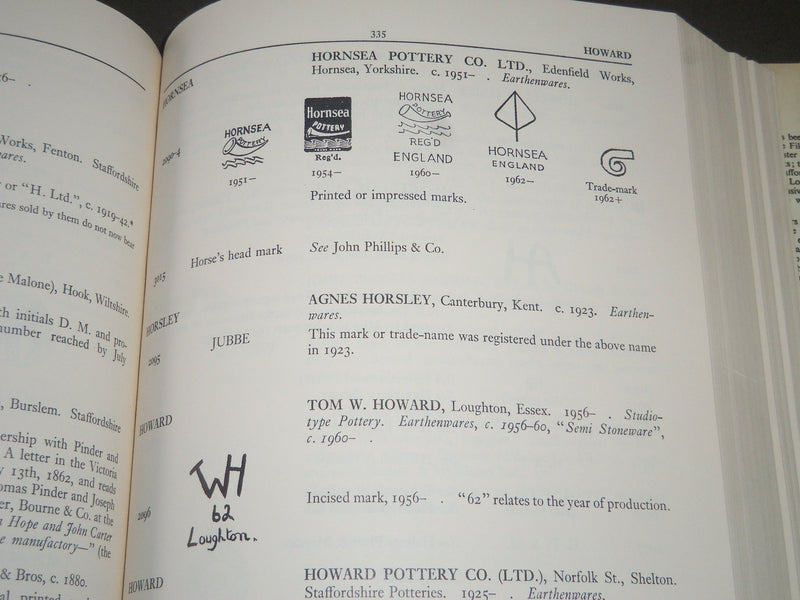 1964 ENCYCLOPEDIA OF BRITISH POTTERY & PORCELAIN MARKS BY GODDEN - KD 4070