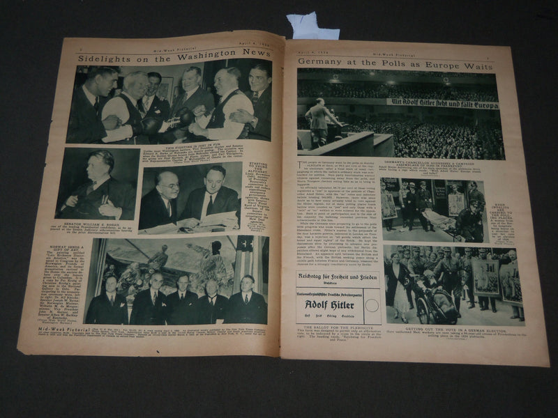 1936 APRIL 4 MID-WEEK PICTORIAL MAGAZINE SECTION - LUCREZIA BORI - J 3239