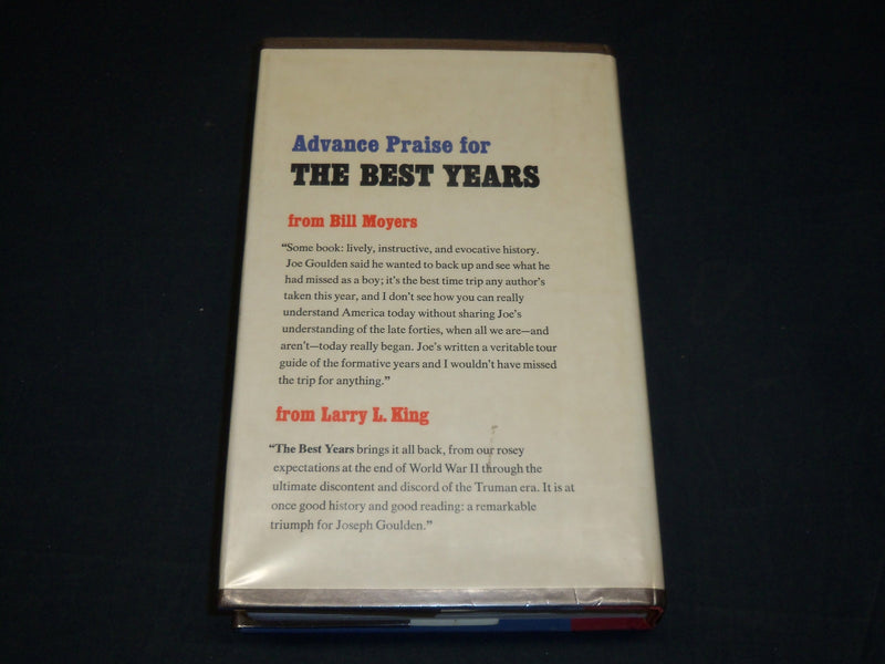 1976 THE BEST YEAR 1945-1950 HARDCOVER BOOK INSCRIBED BY JOSEPH GOULDEN - D 437