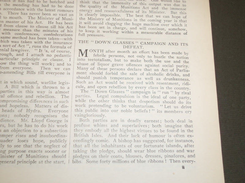 1916 SATURDAY REVIEW 2 BOUND VOLUMES - COMPLETE YR- PUBLISHED IN LONDON - R 1125