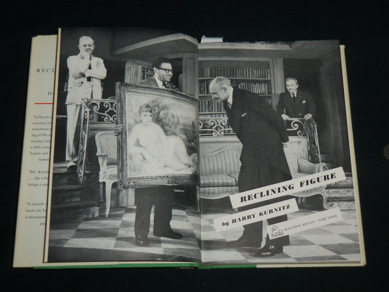 1955 RECLINING FIGURE A COMEDY HARDCOVER BOOK BY HARRY KURNITZ - KD 7268