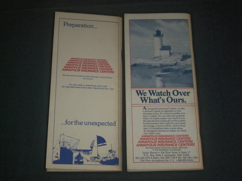 1986-1988 ANNAPOLIS & EASTERN SHORE PORT BOOK LOT OF 2 - KD 5455