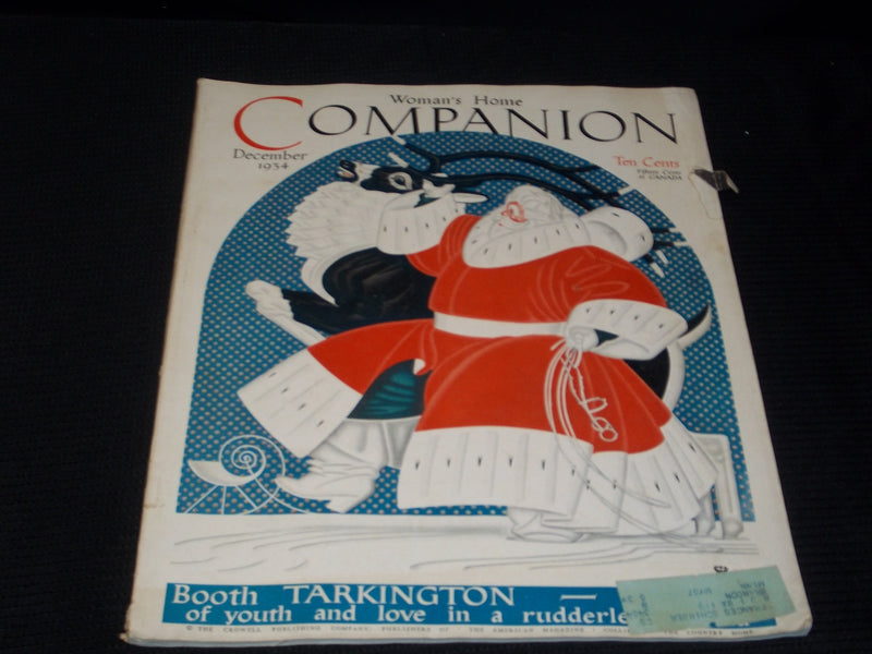1934 DECEMBER WOMAN'S HOME COMPANION MAGAZINE - NICE SANTA COVER - E 5768