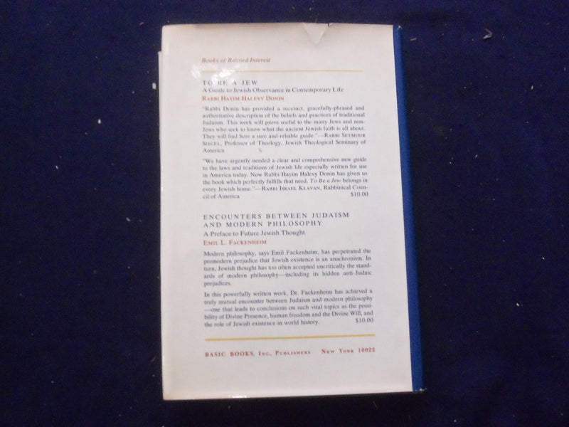 1973 THE JEWS OF MODERNITY HARDCOVER BOOK BY MILTON HIMMELFARB - KD 8295