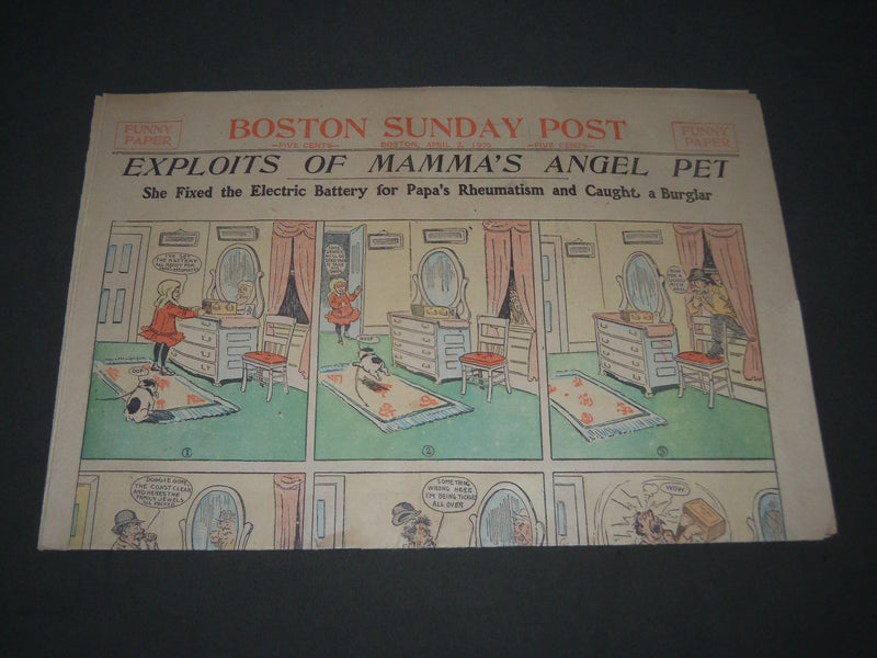 1905 APRIL 2 BOSTON SUNDAY POST COLOR COMICS SECTION - NP 2823