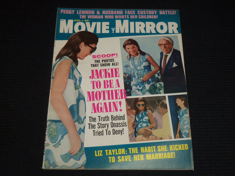 1969 DECEMBER MOVIE MIRROR MAGAZINE - JACKIE KENNEDY COVER - E 13531