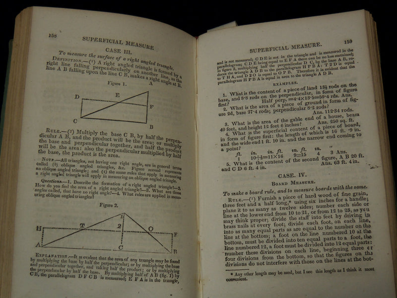 1846 WELCH'S IMPROVED AMERICAN ARITHMETIC BOOK COMPILED BY OLIVER WELCH - K 2195