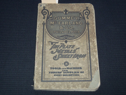 1926 GUMMEY MCFARLAND & CO. CATALOG - PHILADELPHIA - J 7414