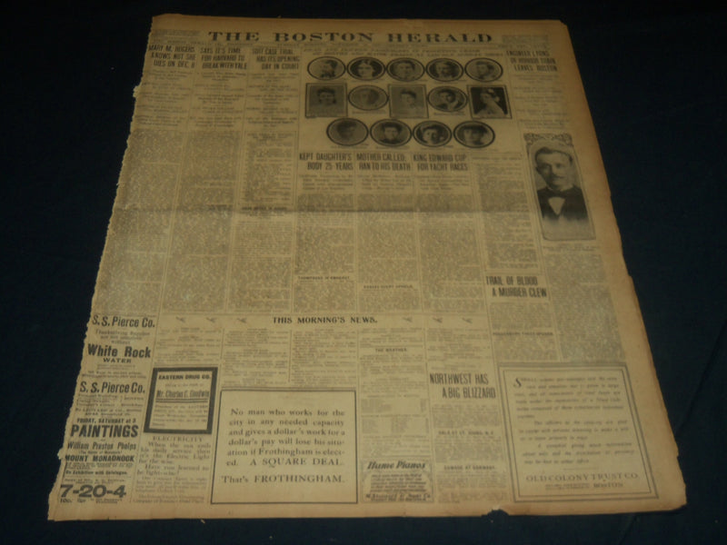 1905 NOV 28 THE BOSTON HERALD - DEAD PASSENGERS OF BOSTON & MAINE TRAINS- BH 267