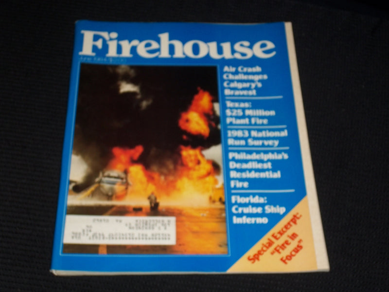 1984 JUNE FIREHOUSE MAGAZINE - AIR CRASH FRONT COVER - E 1680