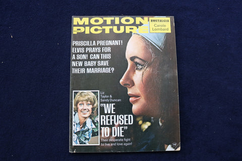 1972 MARCH MOTION PICTURE MAGAZINE - ELIZABETH TAYLOR COVER - E 12912