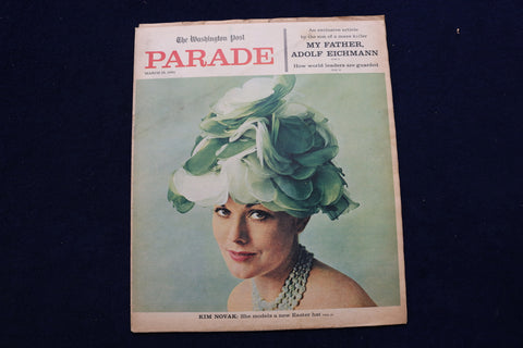1961 MARCH 19 PARADE MAGAZINE - KIM NOVAK COVER - E 22372