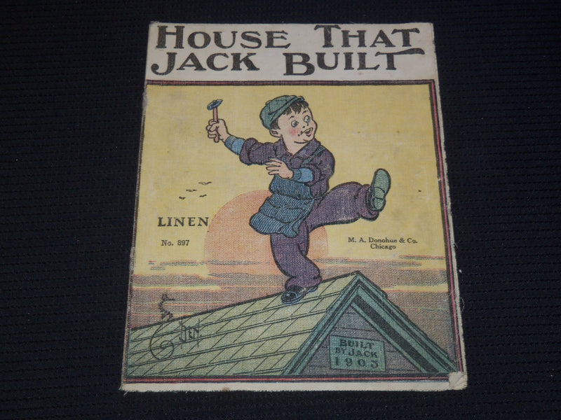 1903 HOUSE THAT JACK BUILT LINEN BOOK - SOFTCOVER - J 9518