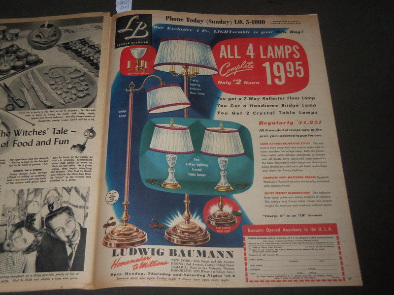 1950 OCT 15 SUNDAY MIRROR MAGAZINE SECTION - PEGGY O'CONNOR - ROGERS - J 2906