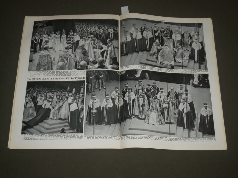 1953 JUNE 6 THE SPHERE MAGAZINE - CORONATION OF QUEEN ELIZABETH II - SP 8307