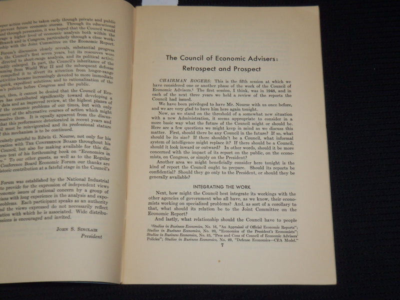 1953 THE COUNCIL OF ECONOMIC ADVISERS STUDY BULLETIN NO. 38 - J 9880