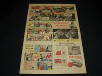 1960 MARCH 13 INGEMAR JOHANSSON SCHICK RAZOR COLOR COMICS AD - UP 17C