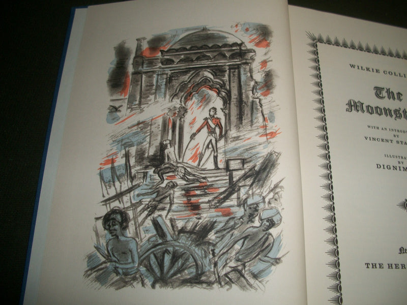 1959 THE MOONSTONE BOOK BY VONCENT STARRETT SLIP CASE - ILLUSTRATIONS - KD 607