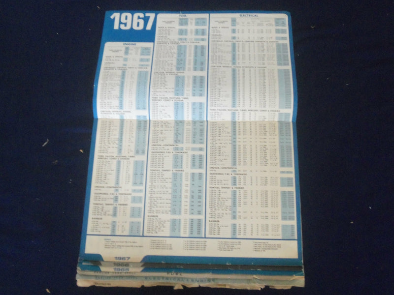 1970 STANDARD PLUS IGNITION & CARBURETOR TUNE UP SPECIFICATIONS - J 6466