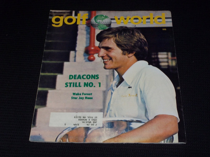 1975 JULY 4 GOLF WORLD MAGAZINE - JAY HAAS WAKE FOREST FRONT COVER - E 6733