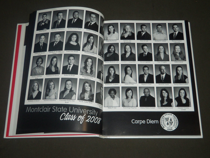 2008 LA CAMPANA MONTCLAIR STATE UNIVERSITY YEARBOOK - NEW JERSEY - YB 949