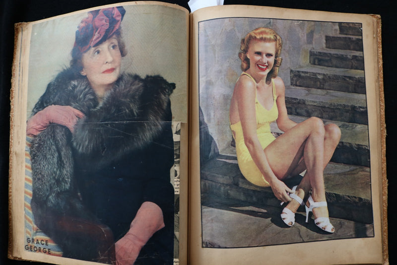 1940'S MOVIE STARS SCRAPBOOK - CAROLE LOMBARD - RITA HAYWORTH - E 24880