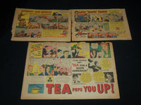 1930'S-1960'S SPORTS COLOR COMICS AD PAGES LOT OF 13 - NP 1847C