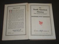 1927 THE NORTH AMERICAN ALMANAC BOOK - PHOTOS - NICE ADS - KD 5824