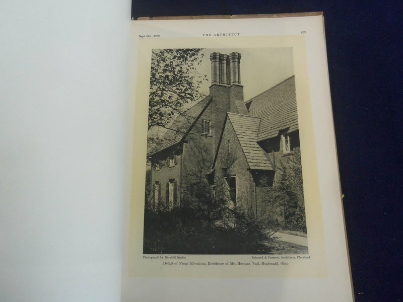 1930 SEP-OCT THE ARCHITECT MAGAZINE - NICE COVER, MANY PLATES & PHOTOS - ST 7283