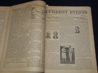 1930-1931 CURRENT EVENTS BOUND NEWSPAPER- BOBBY JONES- 28 ISSUES - NP 2151B