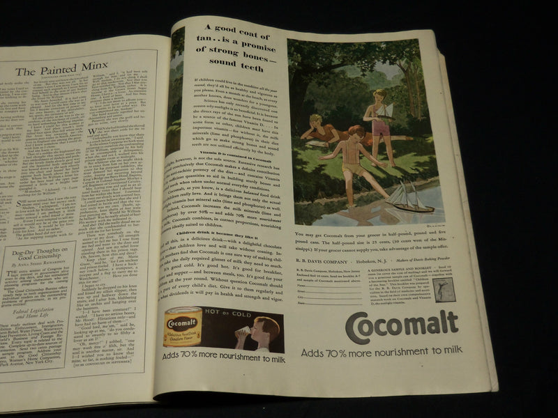 1929 AUGUST WOMAN'S HOME COMPANION MAGAZINE - BEAUTIFUL FRONT COVER - F 567P