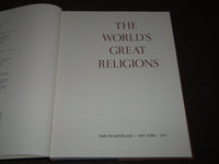 1957 THE WORLD'S GREAT RELIGIONS BOOK LOT OF 2 - GREAT PRINTS - I 1591