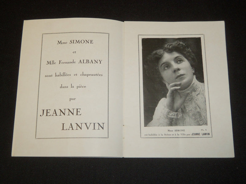 1921-1922 LE VOLEUR FRENCH THEATRE PROGRAM- HENRY BERNSTEIN - J 5385