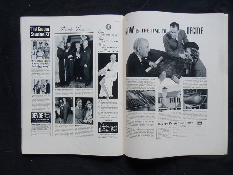 1937 OCTOBER 11 LIFE MAGAZINE - NO. 1 TROJAN - L 47
