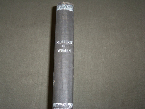 1922 IN DEFENSE OF WOMEN HARDCOVER BOOK BY H. L. MENCKEN - KD 6184