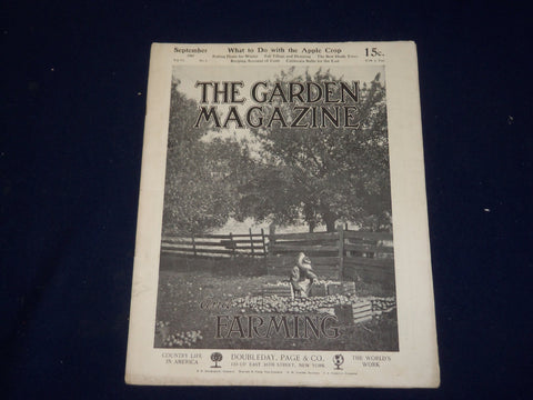 1907 SEPTEMBER THE GARDEN MAGAZINE - NICE ILLUSTRATED COVER - SP 9826
