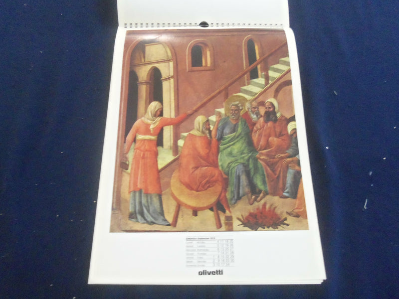 1978 THE MAESTA BY DUCCIO - OLIVETTI CALENDAR - GREAT PAINTINGS - ST 2648H