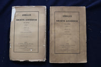 1847-1894 ANNALES DE LA SOCIETE LINNEENNE DE LYON BOUND VOLUMES-LOT OF 13-O 3495
