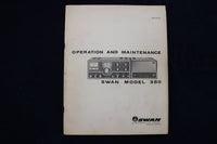 1965 SWAN MODEL 350 OPERATION AND MAINTENANCE CATALOG - K 763