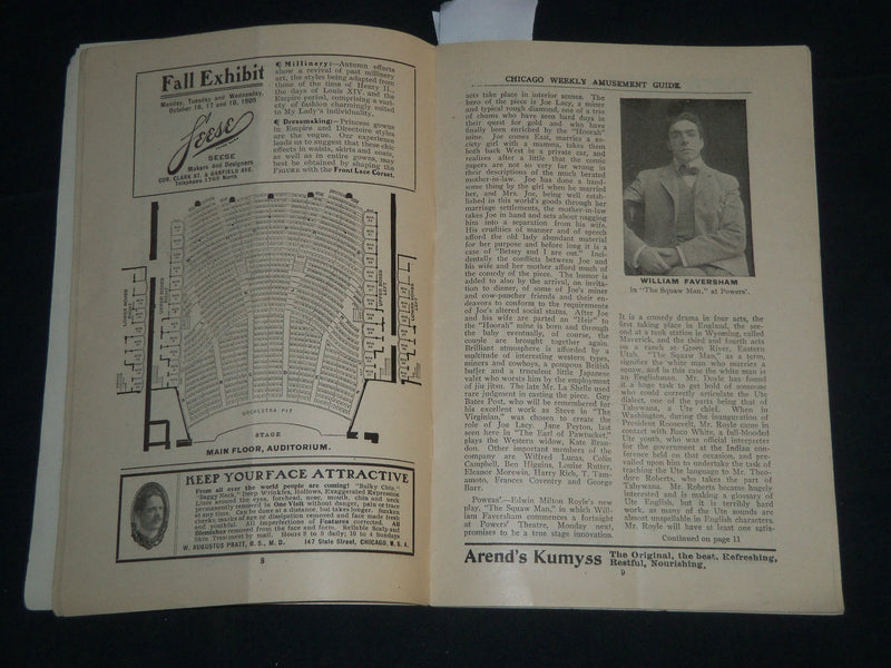 1905 OCTOBER 15 CHICAGO WEEKLY AMUSEMENT GUIDE MAGAZINE - FAY TEMPLETON - J 4608