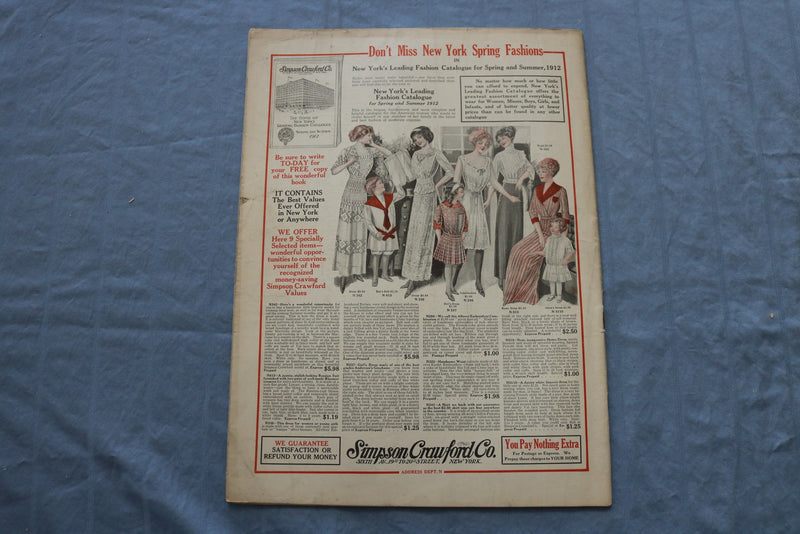 1912 MARCH THE MODERN PRISCILLA MAGAZINE -ILLUSTRATIONS, STORIES & ADS- SP 4782H
