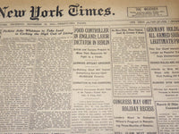 1916 NOVEMBER 16 NEW YORK TIMES -SIX MORE SHIPS SUNK BY GERMAN U-BOATS - NT 7729