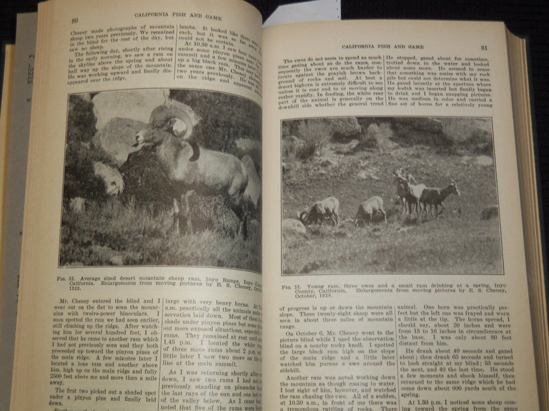 1930-1939 CALIFORNIA FISH AND GAME MAGAZINE BOUND VOLUME LOT OF 10 `- KD 10C