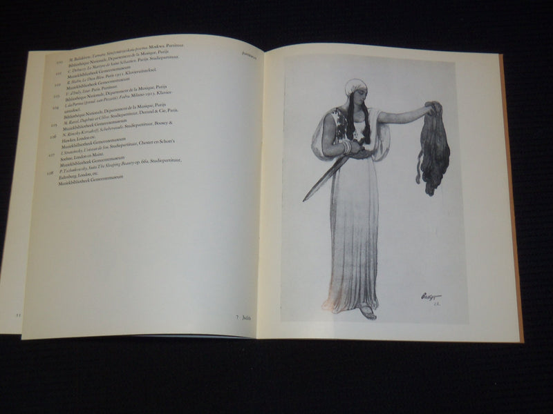 1968 BALLET IN BEELD BIJ BAKST SOFTCOVER BOOK - HAAGS MUSEUM - J 9557