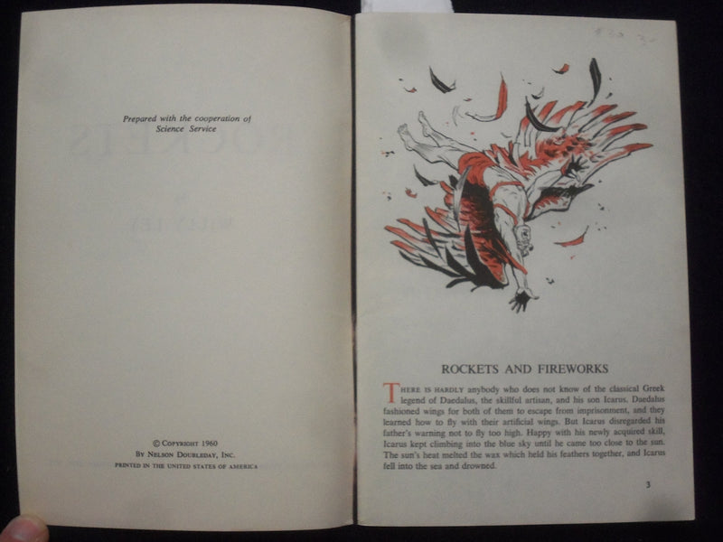 1960 ROCKETS - SCIENCE SERVICE PROGRAM SOFTCOVER BOOK BY WILLY LEY - J 9660