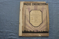 1928 APRIL RADIO ENGINEERING MAGAZINE - STABILIZED OSCILLOSCOPE COVER - ST 1767A