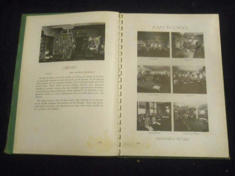 1938 THE PANTHER DELTA HIGH SCHOOL YEARBOOK - DELTA, OHIO - YB 2748