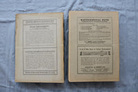 1927 & 1934 THE AMERICAN MATHEMATICAL MONTHLY MAGAZINE - LOT OF 20 - O 3881