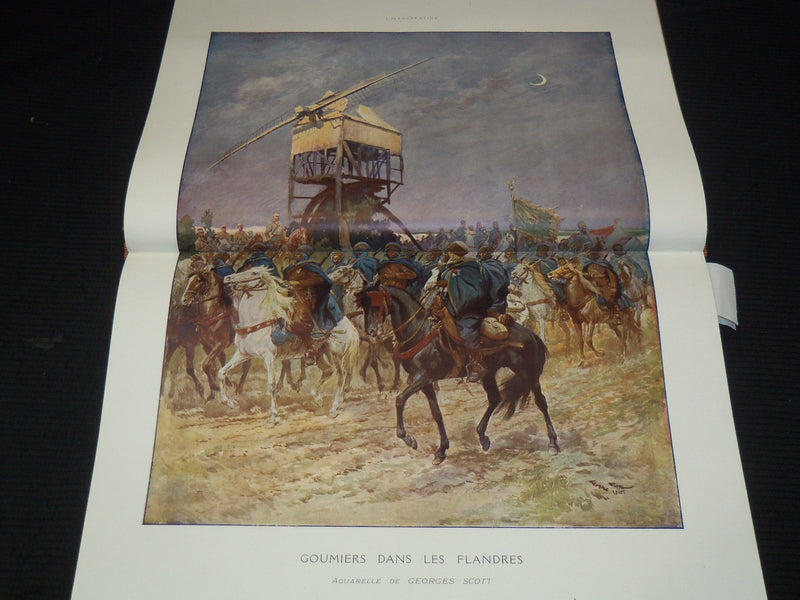 1916 L'ILLUSTRATION FRENCH MAGAZINE BOUND VOLUME SET OF 2 - FULL YEAR - LA GUERR